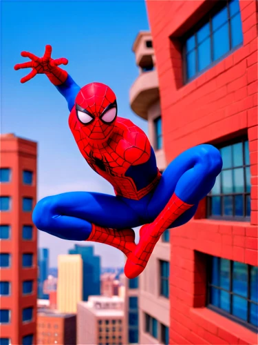 spider bouncing,spider-man,spiderman,spider man,red super hero,spider,peter,web,superhero background,webs,webbing,3d render,the suit,marvelous,leaping,3d rendered,daredevil,web element,super hero,wall,Unique,3D,Clay