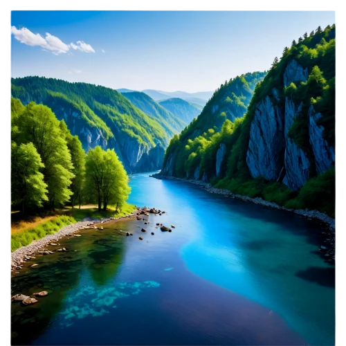 danube gorge,gorges of the danube,river landscape,slovenia,pieniny,aare,altai,beautiful landscape,southeast switzerland,eastern switzerland,landscape background,landscapes beautiful,a river,mountain river,aaa,natural scenery,background view nature,bernese oberland,king decebalus,bavarian swabia,Conceptual Art,Oil color,Oil Color 06