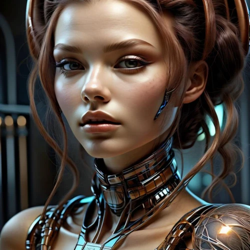 cybernetics,sci fiction illustration,darth talon,cyborg,sci fi,droid,scifi,symetra,cg artwork,biomechanical,sci-fi,sci - fi,steampunk,princess leia,eve,humanoid,fantasy art,harnessed,andromeda,futuristic