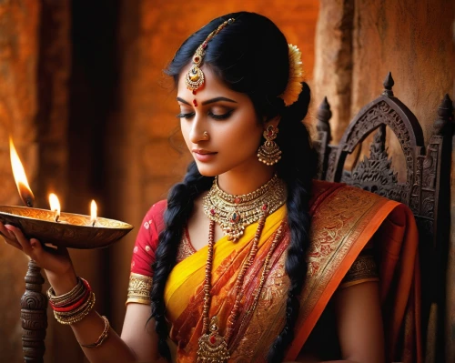 indian bride,indian woman,indian girl,diwali,janmastami,tamil culture,diwali festival,deepawali,indian culture,east indian,indian art,sari,lakshmi,diya,dowries,pooja,indian girl boy,nityakalyani,indian,candlemaker,Illustration,Realistic Fantasy,Realistic Fantasy 32