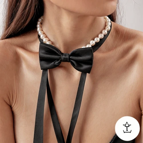 bow-tie,bow tie,choker,bowtie,white bow,pearl necklace,pearl necklaces,satin bow,wooden bowtie,collar,tuxedo,cute tie,love pearls,necklace,bow-knot,women's accessories,black and white pieces,violin neck,necktie,formal wear