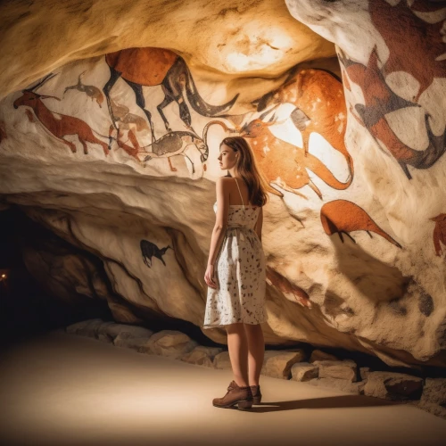 cave of altamira,cave girl,prehistoric art,cave tour,cave church,qumran caves,cave,stone age,paleolithic,dead sea scrolls,newspaper rock drawings,newspaper rock art,fossil beds,aboriginal artwork,cave man,neolithic,pit cave,aboriginal culture,burial chamber,ozeaneum