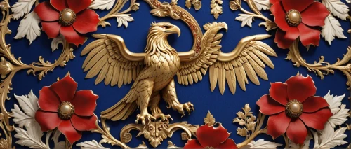 coat of arms of bird,heraldic,imperial eagle,prince of wales feathers,an ornamental bird,heraldry,ornamental bird,heraldic animal,cockerel,coats of arms of germany,eagle,national emblem,phoenix rooster,vestment,baroque angel,decoration bird,fleur-de-lys,mongolian eagle,traditional pattern,griffon bruxellois,Illustration,Realistic Fantasy,Realistic Fantasy 09