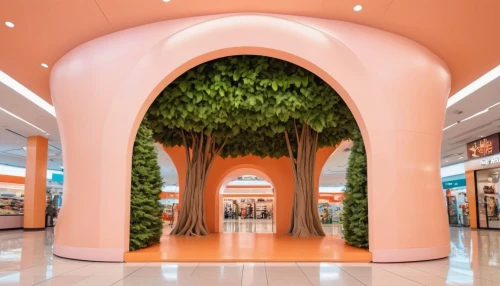 plant tunnel,semi circle arch,the dubai mall entrance,tunnel of plants,cartoon forest,central park mall,winter garden,trumpet tree,three centered arch,round arch,portal,changi,penny tree,wondertree,ficus,magic tree,shopping mall,flourishing tree,reading terminal flower,circle around tree,Photography,General,Realistic