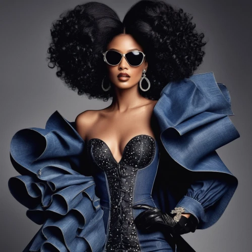 black woman,queen of the night,fabulous,black velvet,serving,vogue,excellence,elegance,african american woman,queen crown,black pearl,queen,wig,fashion illustration,royalty,miss universe,exquisite,black women,blue hydrangea,queen bee,Photography,Fashion Photography,Fashion Photography 04