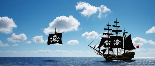 pirate flag,galleon ship,jolly roger,pirate ship,galleon,pirates,piracy,sail ship,caravel,sailing ship,sea sailing ship,sailing ships,nautical banner,skull and crossbones,east indiaman,barquentine,pirate,mayflower,steam frigate,three masted,Illustration,Retro,Retro 15