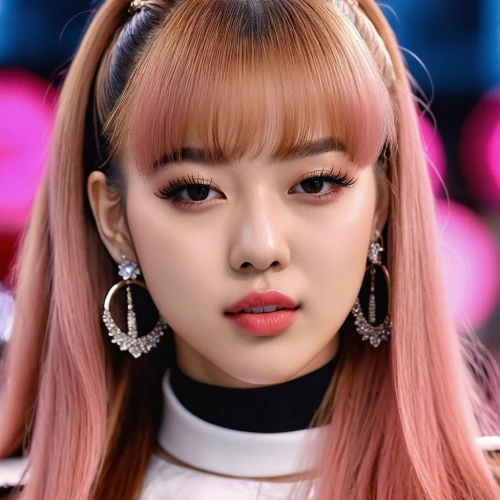 doll's facial features,miso,pink beauty,pink background,cube background,barbie doll,songpyeon,rosie,mandu,realdoll,sakura,lip,maeuntang,hojuela,princess' earring,earrings,yeonsan hong,jokbal,edit icon,kimjongilia,Photography,General,Realistic