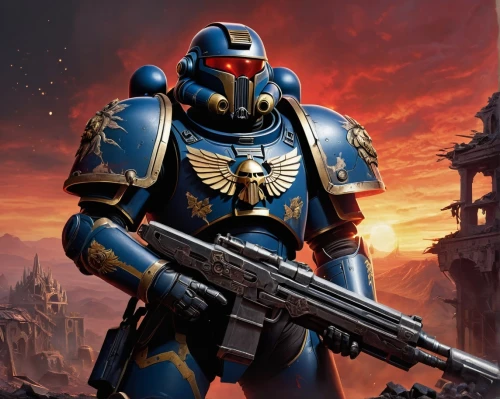 knight armor,bot icon,crusader,centurion,grenadier,erbore,mercenary,alien warrior,iron mask hero,warlord,templar,emperor,wall,paladin,sterntaler,scarab,nova,heavy armour,dusk background,armored,Illustration,Realistic Fantasy,Realistic Fantasy 41