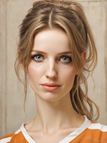 realdoll,portrait of a girl,portrait background,young woman,female model,girl portrait,doll's facial features,woman face,pretty young woman,natural cosmetic,beautiful face,orange,beautiful young woman,attractive woman,woman's face,british actress,female face,french silk,female doll,women's eyes,Digital Art,Classicism