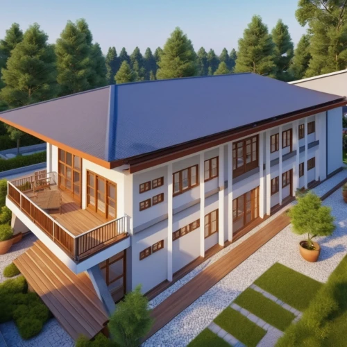 eco-construction,3d rendering,modern house,smart home,mid century house,timber house,house drawing,new england style house,contemporary,wooden house,smart house,render,modern architecture,frame house,large home,folding roof,two story house,new housing development,prefabricated buildings,holiday villa,Photography,General,Realistic
