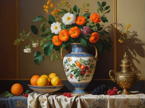 still life of spring,summer still-life,vase,autumn still life,sunflowers in vase,still life,still-life,orange tree,flower vase,oranges,floral composition,still life elegant,tea still life with melon,tangerines,kumquat,orange blossom,kumquats,orange flowers,vases,fruit bowl,Illustration,Vector,Vector 05