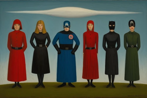 women silhouettes,1940 women,superheroes,contemporary witnesses,caped,olle gill,costume design,seven citizens of the country,carol colman,women at cafe,internationalwomensday,anmatjere women,figure group,super woman,mannequin silhouettes,personages,head woman,carol m highsmith,paper dolls,super heroine,Art,Artistic Painting,Artistic Painting 02