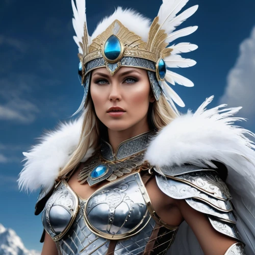 female warrior,warrior woman,ice queen,athena,thracian,fantasy woman,nordic,norse,goddess of justice,the snow queen,ice princess,artemisia,heroic fantasy,valhalla,breastplate,fantasy warrior,suit of the snow maiden,vikings,celtic queen,samara,Photography,General,Realistic