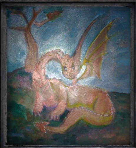 cave of altamira,painted dragon,capricorn,felted easter,felted and stitched,felted,forest dragon,trioceros,wyrm,triceratops,khokhloma painting,fresco,kokopelli,faun,capricorn mother and child,charizard,dragon of earth,the zodiac sign taurus,taurus,green dragon
