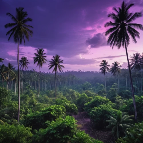 purple landscape,tropical and subtropical coniferous forests,tropical jungle,kerala,coconut trees,coconut palms,royal palms,purple wallpaper,samoa,palm forest,ubud,palm field,palm pasture,aaa,tropical greens,landscape background,tropical floral background,palms,tropical house,purple,Photography,General,Realistic