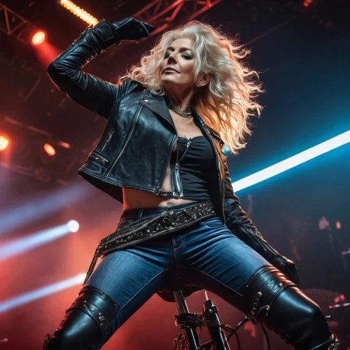 leather jacket,rocker,leather,madonna,gothenburg,rock concert,biker,mic,concert,black leather,amsterdam,microphone stand,barbwire,birds of prey-night,rockstar,maria,performing,fierce,lady rocks,rock and roll,Photography,General,Fantasy