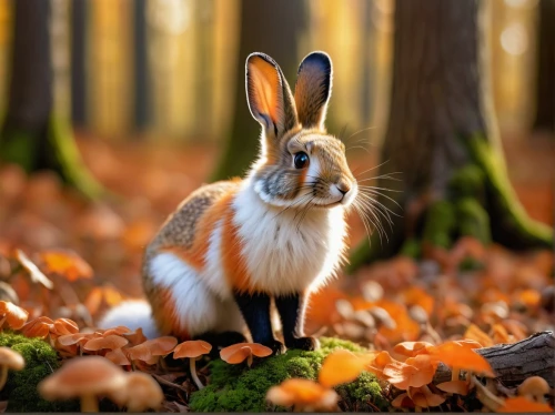 european rabbit,dwarf rabbit,snowshoe hare,wood rabbit,wild rabbit,hare of patagonia,cottontail,leveret,peter rabbit,wild hare,hare,brown rabbit,little rabbit,young hare,lepus europaeus,bunny on flower,autumn background,hare trail,hares,field hare,Art,Classical Oil Painting,Classical Oil Painting 15
