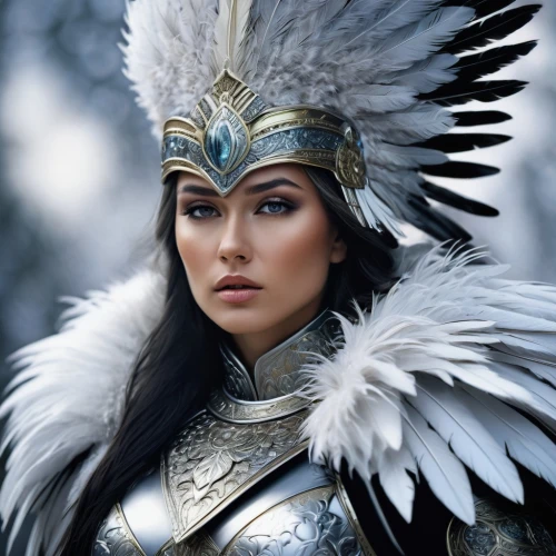 warrior woman,female warrior,feather headdress,thracian,the snow queen,headdress,fantasy woman,ice queen,suit of the snow maiden,indian headdress,heroic fantasy,american indian,fantasy warrior,miss circassian,artemisia,inner mongolian beauty,native american,athena,the american indian,imperial eagle,Photography,Documentary Photography,Documentary Photography 15