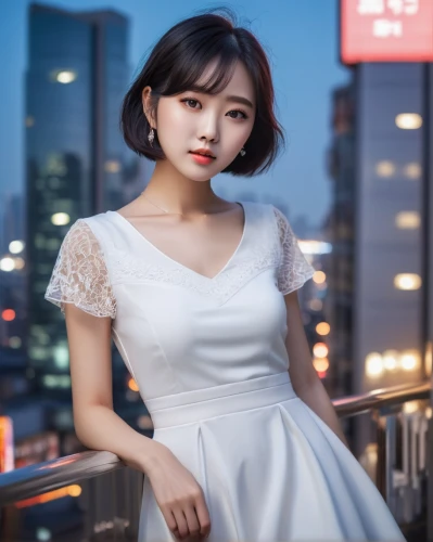 white winter dress,girl in white dress,white dress,hanbok,bridal dress,wedding dress,phuquy,bridal clothing,korean drama,wedding photo,asian girl,bridal,romantic look,girl in a long dress,siu mei,hong,photo session at night,ao dai,romantic portrait,japanese idol,Illustration,Realistic Fantasy,Realistic Fantasy 45