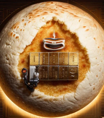 bread machine,wheels of cheese,tortilla,roti,flat bread,hot pie,wrap roti,crumpet,bread pan,flatbread,sel roti,toaster oven,cheese truckle,jam bread,pol roti,pita,baleada,rye rolls,slow cooker,biscuit roll,Realistic,Foods,Naan Bread