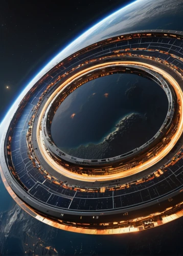 orbiting,orbit,wormhole,saucer,copernican world system,orbital,saturnrings,space station,spaceship space,iss,circular ring,space art,stargate,orbit insertion,federation,sky space concept,spaceship,spacecraft,rotating beacon,io centers,Photography,General,Sci-Fi
