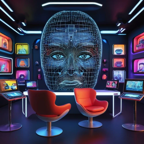 computer art,digital identity,digiart,neon human resources,virtual identity,cyberspace,trip computer,computer room,cyber,cinema 4d,computer graphics,analog television,artificial intelligence,cyberpunk,computer icon,television,cybernetics,barebone computer,sci fi surgery room,biometrics,Illustration,Vector,Vector 20