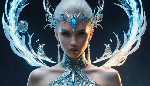 ice queen,the snow queen,elven,elsa,blue enchantress,ice princess,white rose snow queen,ice,male elf,fantasy portrait,eternal snow,icemaker,winterblueher,fantasy art,blue snowflake,fantasy woman,frozen,avatar,suit of the snow maiden,violet head elf,Photography,Artistic Photography,Artistic Photography 03