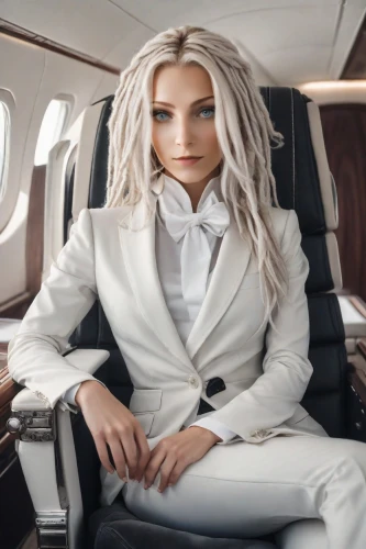 flight attendant,airplane passenger,air new zealand,business jet,stewardess,corporate jet,business woman,airline travel,business angel,business girl,travel woman,businesswoman,artificial hair integrations,air travel,delta,bussiness woman,woman in menswear,ceo,passengers,private plane,Photography,Realistic
