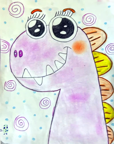 chowder,blowfish,hippocampus,garp fish,pellworm,abstract cartoon art,three eyed monster,puffer fish,cowfish,anglerfish,colored crayon,squid game card,cute cartoon character,animated cartoon,sea-horse,sea animal,star drawing,crayon background,seahorse,muckbee