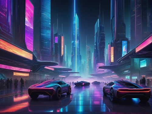 futuristic landscape,neon arrows,3d car wallpaper,futuristic,cityscape,colorful city,cyberpunk,futuristic car,fantasy city,neon ghosts,racing road,neon lights,metropolis,neon,i8,80's design,street canyon,concept art,would a background,background screen,Photography,Documentary Photography,Documentary Photography 37