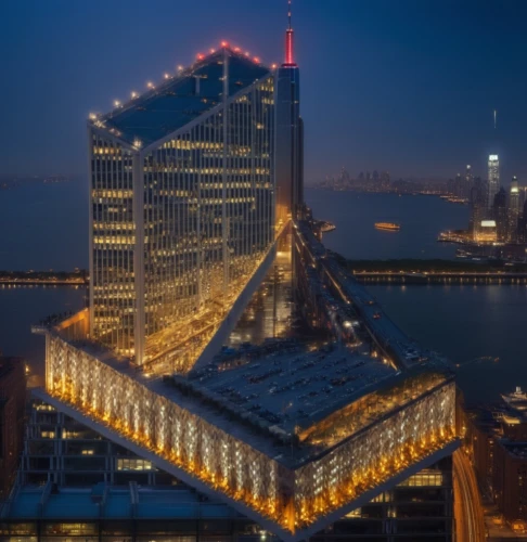 elbphilharmonie,hudson yards,1 wtc,1wtc,world trade center,danube bank,santiago calatrava,pudong,renaissance tower,largest hotel in dubai,baku eye,rotterdam,calatrava,night view of red rose,brooklyn bridge,costanera center,glass building,marina bay,financial district,skyscapers,Photography,General,Realistic