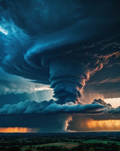 a thunderstorm cell,shelf cloud,thundercloud,thunderclouds,storm clouds,nature's wrath,thunderheads,meteorological phenomenon,cumulonimbus,thunderstorm,thunderhead,mother earth squeezes a bun,natural phenomenon,dramatic sky,tornado drum,cloud formation,stormy clouds,raincloud,lightning storm,atmospheric phenomenon,Photography,General,Fantasy