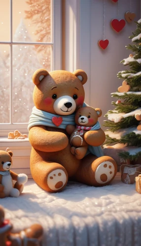 christmas trailer,christmas banner,christmas movie,christmas wallpaper,cute bear,children's christmas,christmas animals,christmasbackground,teddy-bear,christmas background,christmas scene,teddy bears,teddy bear waiting,pre-christmas time,teddy bear crying,bear teddy,teddy bear,christmas greeting,christmas time,winter animals,Illustration,Abstract Fantasy,Abstract Fantasy 06