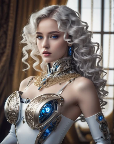 elsa,blue enchantress,cinderella,fantasy woman,realdoll,winterblueher,female doll,sapphire,cosplay image,bylina,ice queen,chrystal,blue heart,eufiliya,fantasy portrait,venetia,silver blue,elza,breastplate,celtic queen,Illustration,Realistic Fantasy,Realistic Fantasy 03