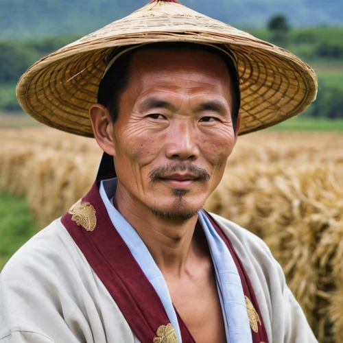 asian conical hat,tibetan,rice fields,rice cultivation,paddy harvest,the h'mong people,farmer,buddhist monk,the rice field,miyeok guk,choy sum,nomadic people,rice paddies,hon khoi,farmworker,sapa,han bok,choi kwang-do,rice terrace,vendor,Photography,General,Realistic