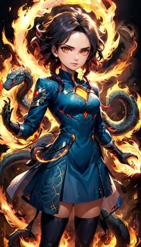 fire background,fire siren,fire angel,wuchang,xiaochi,flame spirit,fire master,fire lily,siu mei,fire artist,woman fire fighter,xizhi,mulan,fire devil,yuanyang,xiangwei,yi sun sin,fuki,diya,burning hair,Anime,Anime,General