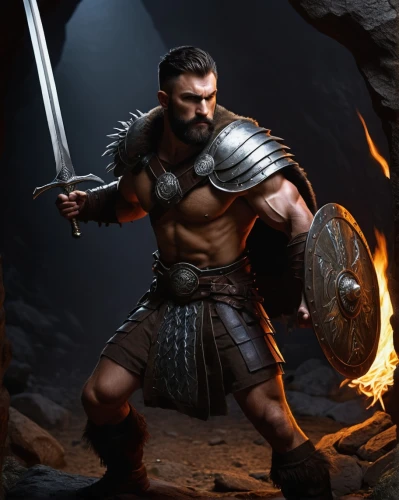 barbarian,gladiator,thracian,sparta,cent,spartan,dane axe,male character,centurion,thymelicus,raider,gladiators,gaul,fantasy warrior,dwarf sundheim,warlord,hercules,cave man,valhalla,massively multiplayer online role-playing game,Art,Artistic Painting,Artistic Painting 30