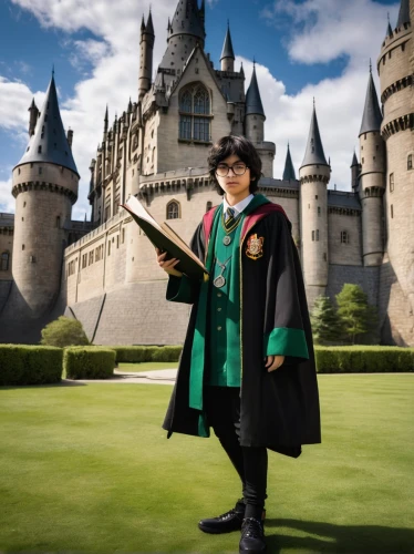 hogwarts,cosplay image,magical adventure,magic castle,potter,harry potter,imperial coat,digital compositing,wizardry,wizard,fairy tale castle,castles,lupin,tokyo disneyland,academic dress,green screen,hatter,magistrate,hamelin,prince of wales,Photography,Fashion Photography,Fashion Photography 21