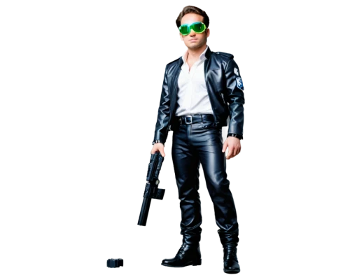 man holding gun and light,terminator,elvis impersonator,action hero,cleanup,actionfigure,aaa,spy,action figure,png transparent,halloween costume,3d man,patrol,pubg mascot,airsoft gun,suit actor,spy visual,shooter game,star-lord peter jason quill,collectible action figures,Unique,Pixel,Pixel 02