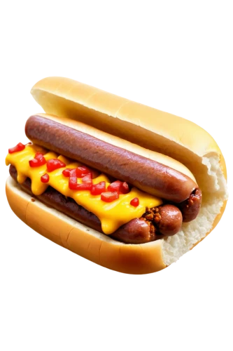 chili dog,chicago-style hot dog,hot dog,hotdog,wiener melange,hot dog bun,coney island hot dog,frankfurter würstchen,bratwurst,frikandel,hot dog stand,sausage plate,choripán,knackwurst,scotty dogs,dodger dog,pungsan dog,american food,sausage,sausage topping,Illustration,American Style,American Style 11