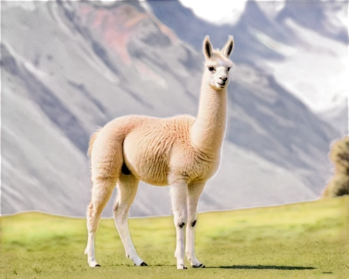 guanaco,camelid,vicuña,vicuna,llama,bazlama,lama,mountain sheep,altiplano,alpaca,llamas,przewalski,barbary sheep,przewalski's horse,alpacas,common eland,argali,chamois,dromedary,pronghorn,Conceptual Art,Oil color,Oil Color 13