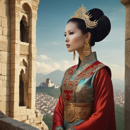 oriental princess,inner mongolian beauty,mulan,forbidden palace,asian woman,asian vision,vietnamese woman,azerbaijan azn,oriental,oriental girl,miss vietnam,asian costume,asian culture,orientalism,chinese art,mongolia eastern,asia,chinese style,oriental painting,shuanghuan noble,Conceptual Art,Daily,Daily 11