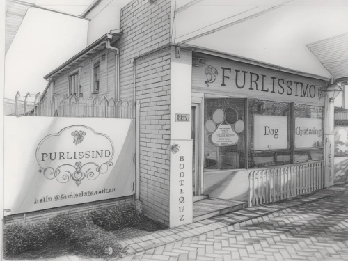 filling station,pet shop,burlesk,pub,convenience store,butcher shop,prefabricated buildings,laundry shop,jewelry store,friterie,bakery,charcoal pencil,pet supply,pencil drawing,pencil drawings,storefront,store fronts,fruit stands,graphite,general store,Photography,General,Realistic