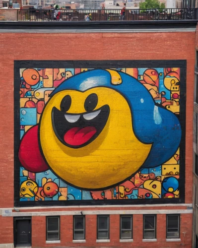 pac-man,pacman,brooklyn street art,birds of chicago,mural,rubber duckie,baltimore,sesame street,rubber ducky,angry bird,painted block wall,streetart,harlem,kirby,graffiti art,laughing bird,angry birds,highline,nyc,bird painting,Art,Classical Oil Painting,Classical Oil Painting 08