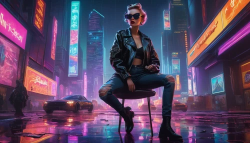 cyberpunk,futuristic,cyber,dystopian,urban,pedestrian,cyber glasses,mute,dystopia,matrix,metropolis,streampunk,80s,neon lights,neon,terminator,neon coffee,cityscape,world digital painting,sci fiction illustration,Illustration,Retro,Retro 10