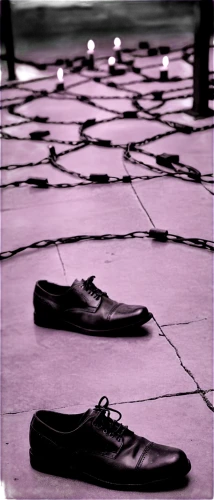 old shoes,used shoes,footstep,straw shoes,footsteps,tie shoes,dancing shoes,walking shoe,discarded,pink shoes,cloth shoes,shoes,black shoes,pavement,cobblestones,oxford shoe,dancing shoe,shoelaces,bathing shoes,asphalt,Conceptual Art,Oil color,Oil Color 15