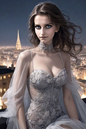 bridal clothing,venetia,romantic look,world digital painting,cinderella,romantic portrait,lady of the night,fantasy woman,evening dress,fantasy picture,paris clip art,hallia venezia,french silk,digital compositing,the girl in nightie,fashion illustration,fantasy art,fairy tale character,girl in a historic way,la violetta,Digital Art,Comic