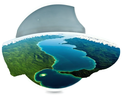 artificial islands,terraforming,floating islands,crater lake,little planet,artificial island,floating island,spherical image,virtual landscape,aeolian landform,earth in focus,360 ° panorama,planet eart,small planet,water resources,underwater landscape,panoramical,waterglobe,lensball,lake victoria,Illustration,Realistic Fantasy,Realistic Fantasy 12