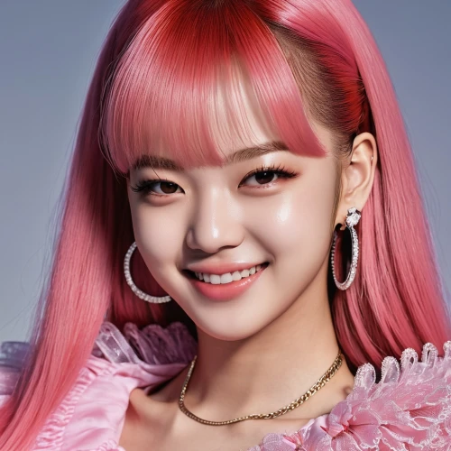 joy,pink hair,doll's facial features,pink beauty,pink flamingo,winner joy,gangneoung,songpyeon,barbie doll,edit icon,pink background,maeuntang,pink double,pink lady,cube background,pink,color pink,rosie,kimjongilia,solar,Photography,General,Realistic