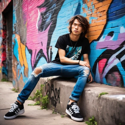 asian semi-longhair,photo session in torn clothes,young model istanbul,skater,converse,city ​​portrait,vans,skateboarder,danila bagrov,austin,brick wall background,isolated t-shirt,jeans background,young model,ryan navion,boy model,brick background,skater boy,shoes icon,lukas 2,Illustration,Paper based,Paper Based 07